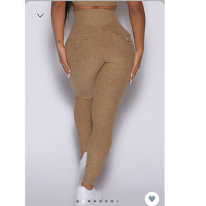 Bombshell Sportswear Pocket Pop Leggings L Caramel
